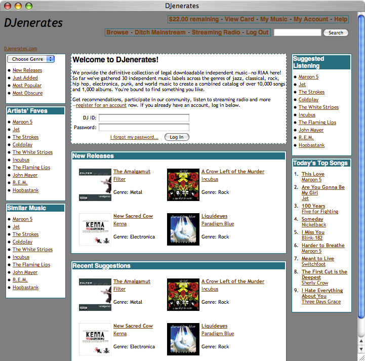 Visual Treatment of front page