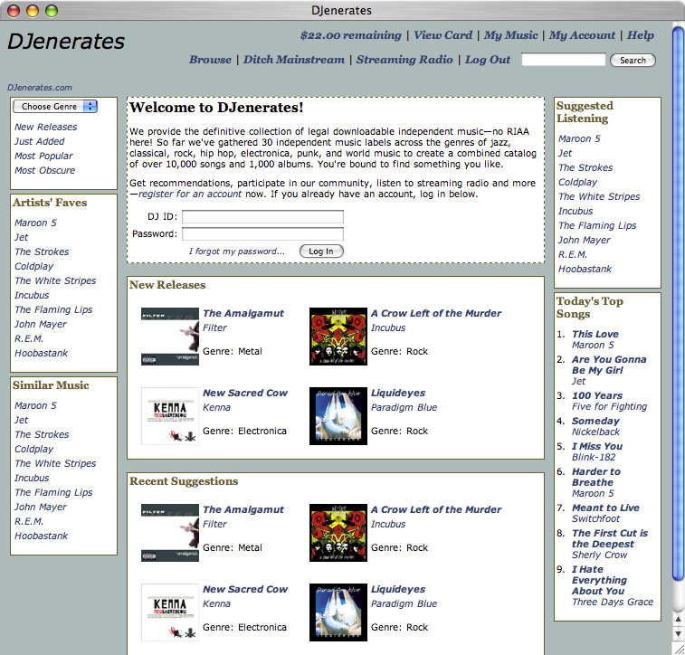 Visual Treatment of front page